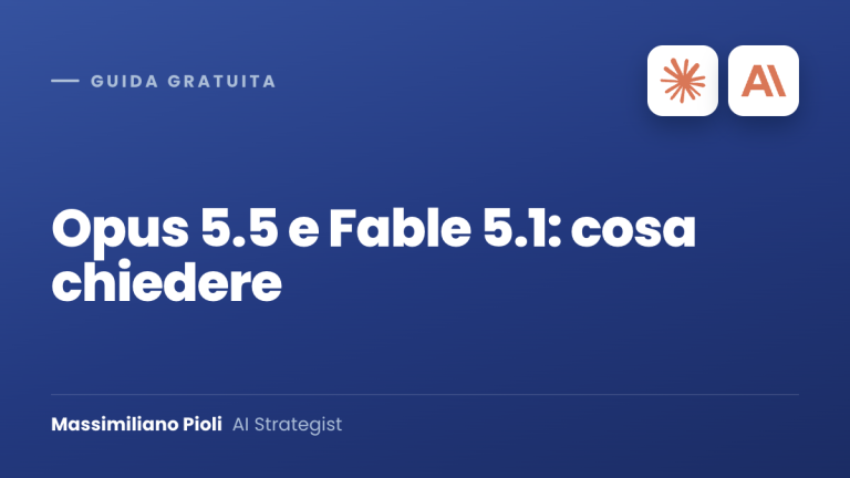 Guida ai prompt per Claude Opus 5.5 e Fable 5.1, con loghi Claude e Anthropic