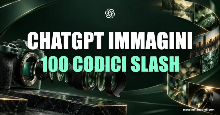 CHATGPT IMMAGINI 100 CODICI SLASH
